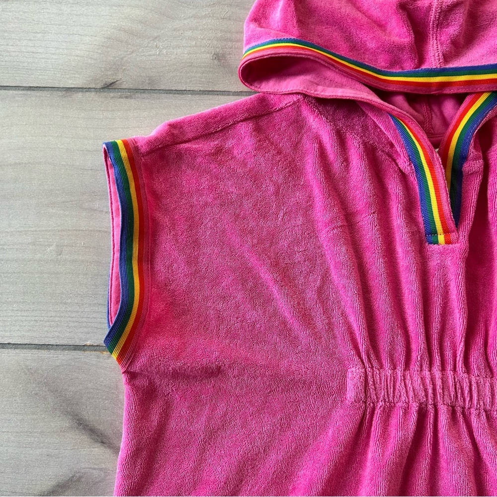Hanna Andersson Pink Hooded Terrycloth Swim Coverup - Picture 3 of 3